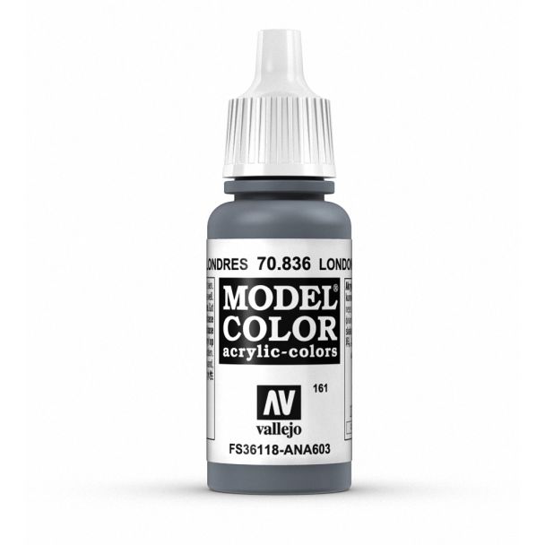 Vallejo Model Color Model Color - London Grey matt acrylic paint dropper bottle