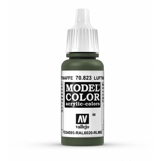 Vallejo Model Color Model Color - Luftwaffe Cam Green matt acrylic paint dropper bottle