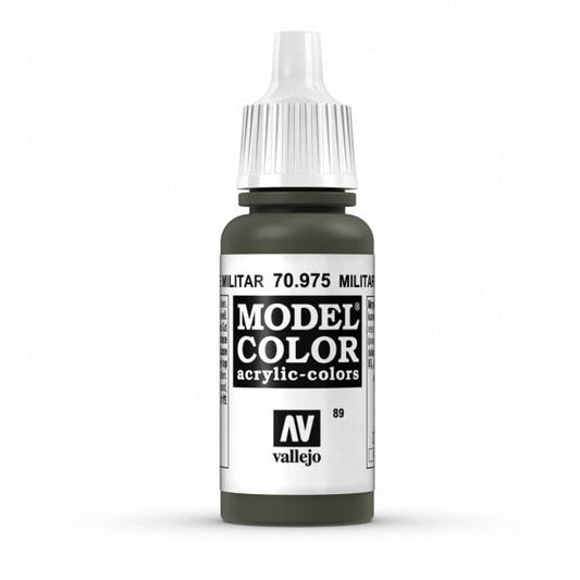 Vallejo Model Color Model Color - Military Green matt acrylic paint dropper bottle