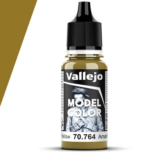 Vallejo Model Color Model Color - Military Yellow matt acrylic paint dropper bottle