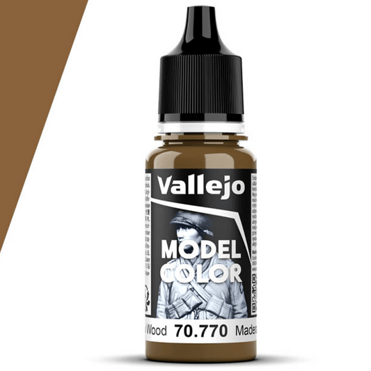 Vallejo Model Color Model Color - New Wood matt acrylic paint dropper bottle