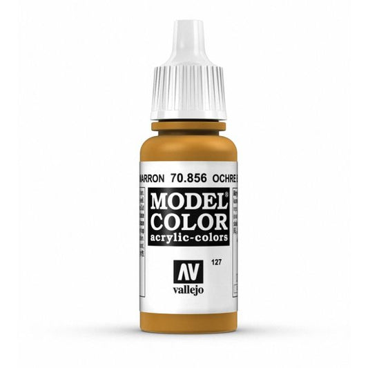 Vallejo Model Color Model Color - Ochre Brown matt acrylic paint dropper bottle