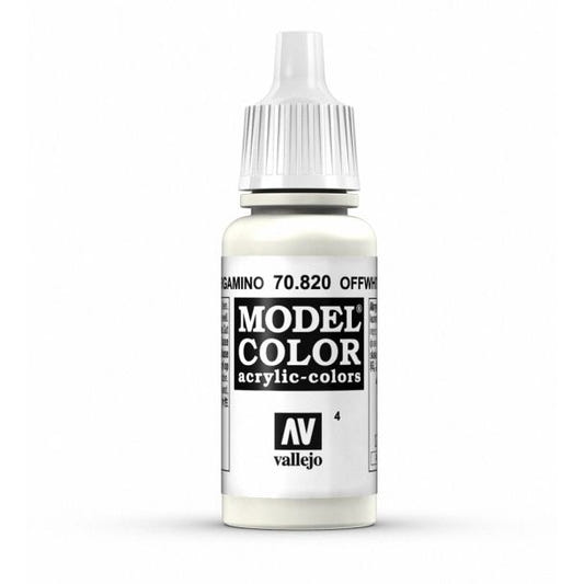 Vallejo Model Color Model Color - Offwhite matt acrylic paint dropper bottle