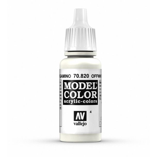 Vallejo Model Color Model Color - Offwhite matt acrylic paint dropper bottle