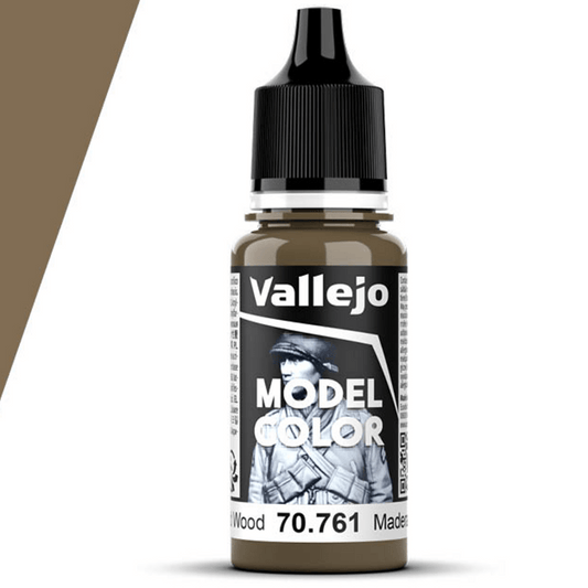 Vallejo Model Color Model Color - Old Wood matt acrylic paint dropper bottle