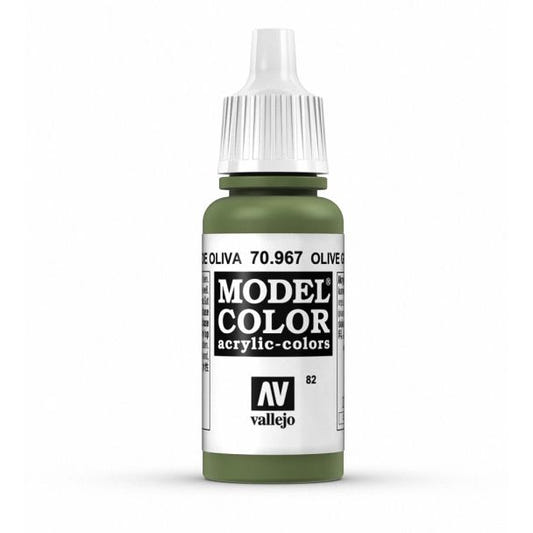 Vallejo Model Color Model Color - Olive Green matt acrylic paint dropper bottle