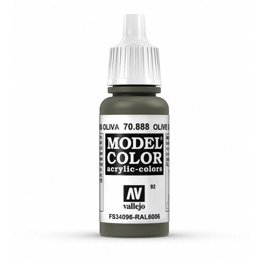 Vallejo Model Color Model Color - Olive Grey matt acrylic paint dropper bottle