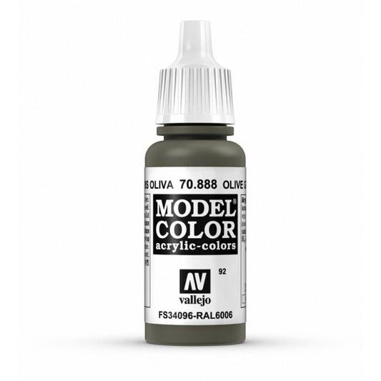 Vallejo Model Color Model Color - Olive Grey matt acrylic paint dropper bottle