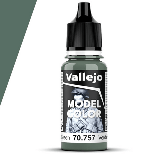 Vallejo Model Color Model Color - Pacific Green matt acrylic paint dropper bottle
