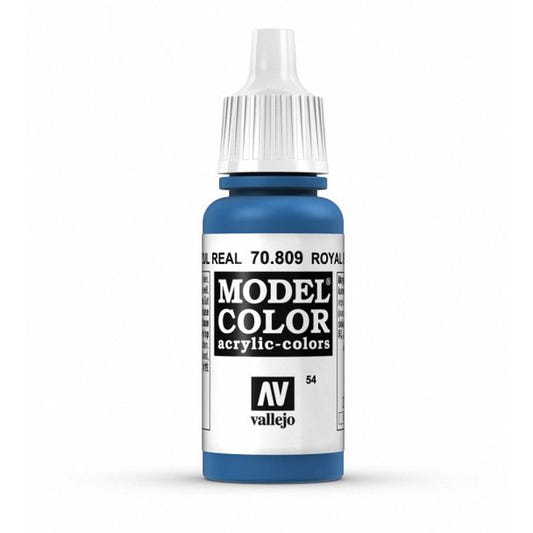 Vallejo Model Color Model Color - Royal Blue matt acrylic paint dropper bottle