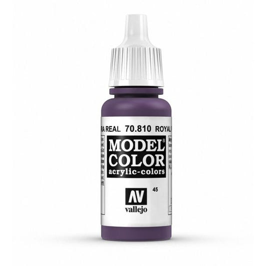 Vallejo Model Color Model Color - Royal Purple matt acrylic paint dropper bottle