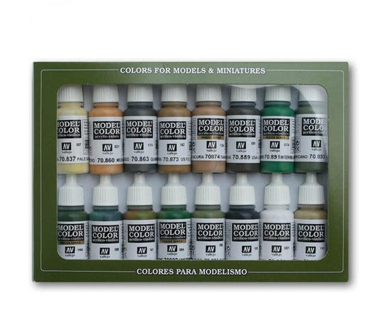 Vallejo Model Color Set - WWII Allies (x16) paint set