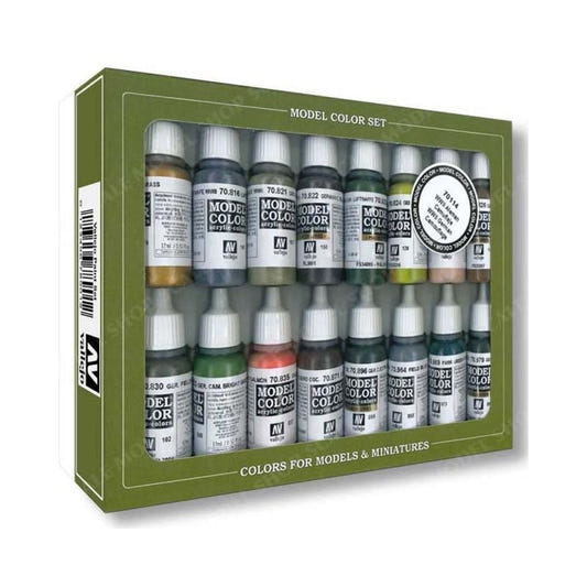 Vallejo Model Color Set - WWII German Camouflage (x16) paint set