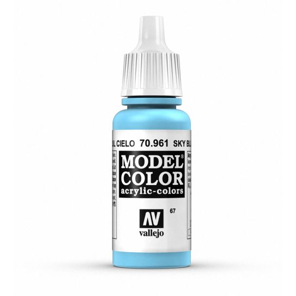 Vallejo Model Color Model Color - Sky Blue matt acrylic paint dropper bottle