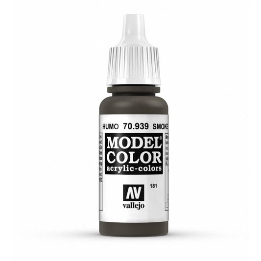 Vallejo Model Color Model Color - Smoke matt acrylic paint dropper bottle