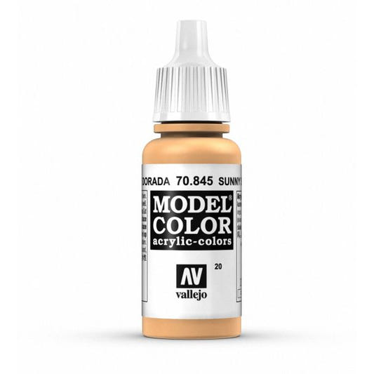 Vallejo Model Color Model Color - Sunny Skin Tone matt acrylic paint dropper bottle