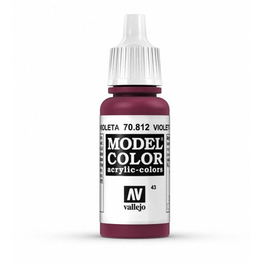 Vallejo Model Color Model Color - Violet Red matt acrylic paint dropper bottle