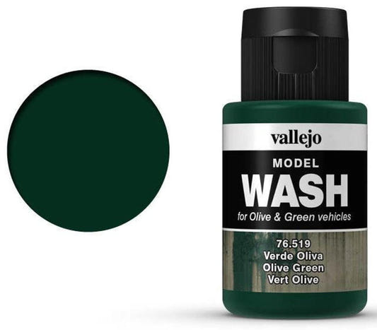 Vallejo Model Wash Olive Green Wash shading wash bottle