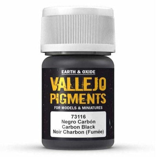 Vallejo Pigments Pigments - Carbon Smoke weathering pigment jar