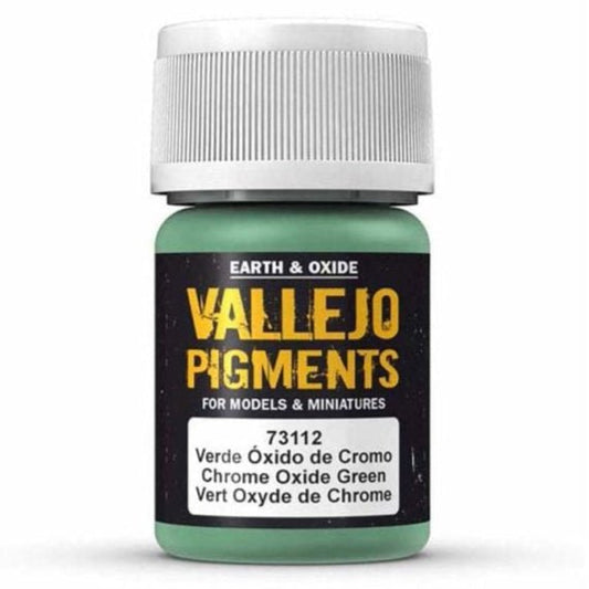 Vallejo Pigments Pigments - Chrome Oxide Green weathering pigment jar