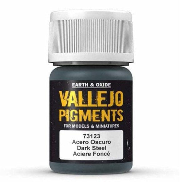 Vallejo Pigments Pigments - Dark Steel weathering pigment jar