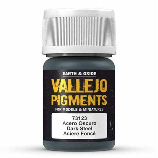 Vallejo Pigments Pigments - Dark Steel weathering pigment jar
