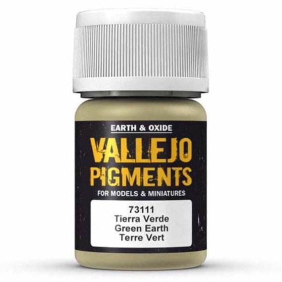 Vallejo Pigments Pigments - Green Earth weathering pigment jar