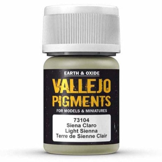 Vallejo Pigments Pigments - Light Sienna weathering pigment jar