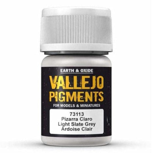 Vallejo Pigments Pigments - Light Slate Grey weathering pigment jar