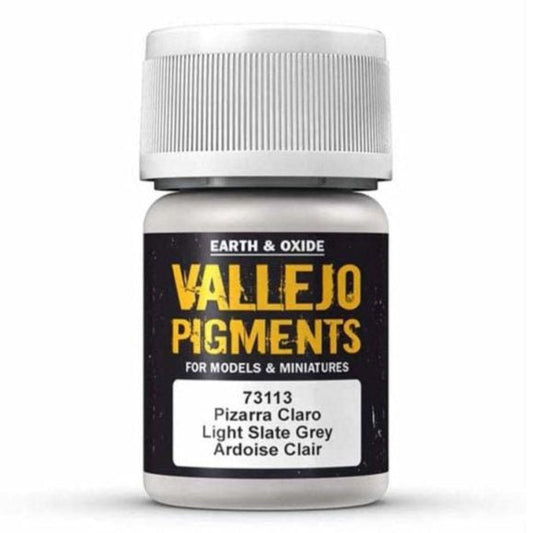Vallejo Pigments Pigments - Light Slate Grey weathering pigment jar
