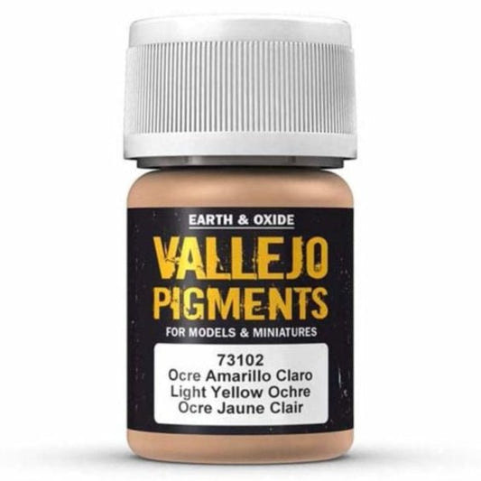 Vallejo Pigments Pigments- Light Yellow Ocre weathering pigment jar