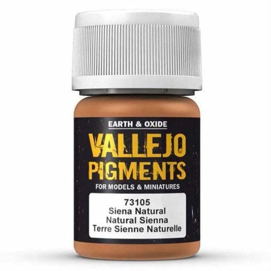 Vallejo Pigments Pigments - Natural Sienna weathering pigment jar