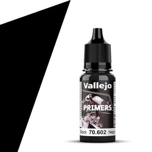 Vallejo Surface Primer Polyurethane Primer Black (17ml) bottle