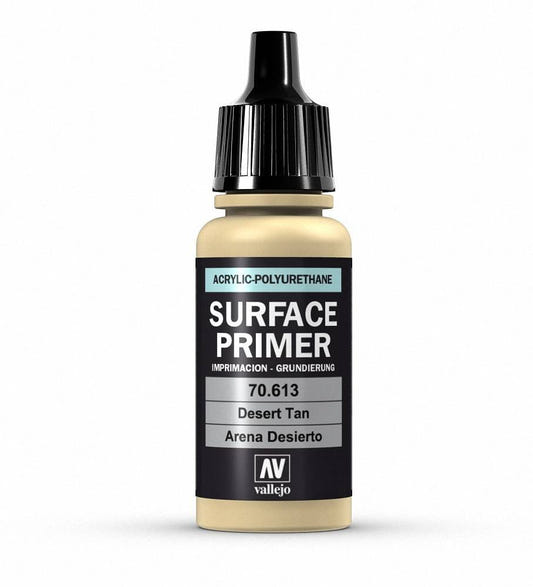 Vallejo Surface Primer Polyurethane - Primer Desert Tan Base 17ml bottle