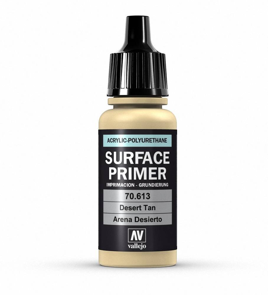 Vallejo Surface Primer Polyurethane - Primer Desert Tan Base 17ml bottle