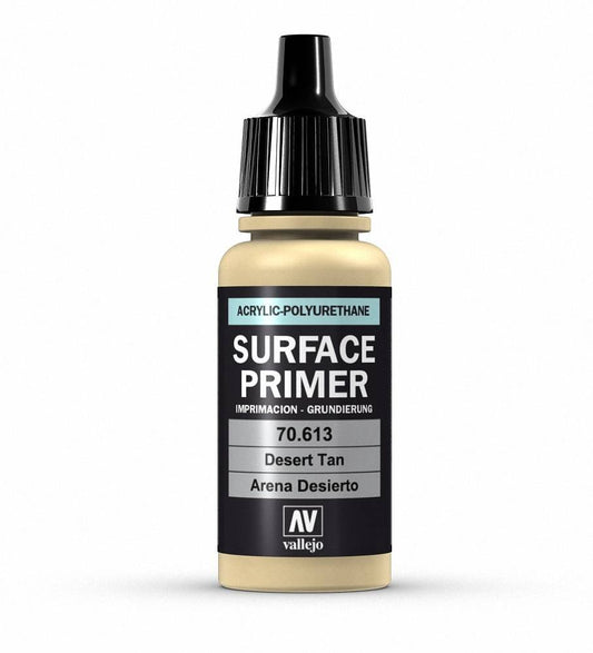 Vallejo Surface Primer Polyurethane - Primer Desert Tan Base 17ml bottle