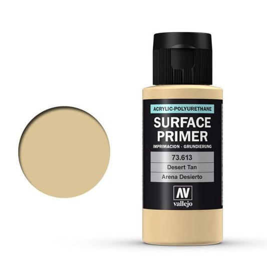 Vallejo Surface Primer Polyurethane - Primer Desert Tan Base 60ml bottle