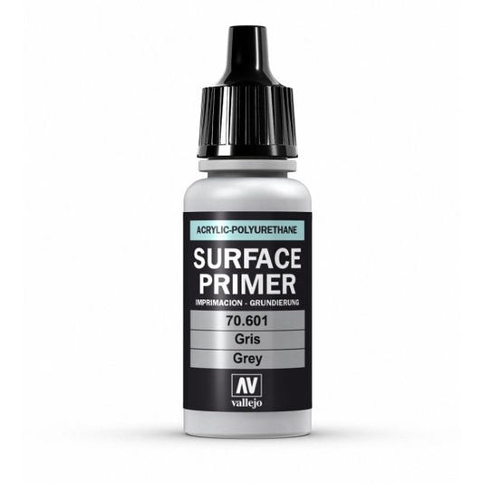 Vallejo Surface Primer Polyurethane - Primer Grey 17ml bottle