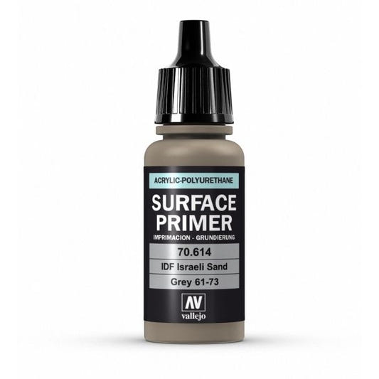 Vallejo Surface Primer Polyurethane - Primer IDF Israeli Sand Grey 61-7 FS30372 17ml bottle
