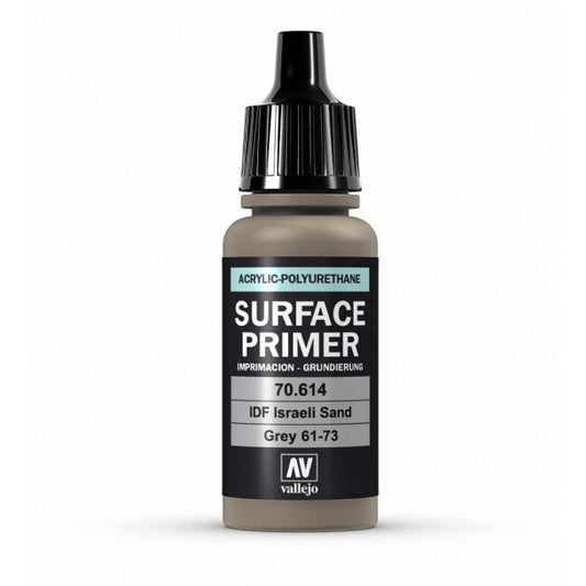 Vallejo Surface Primer Polyurethane - Primer IDF Israeli Sand Grey 61-7 FS30372 17ml bottle