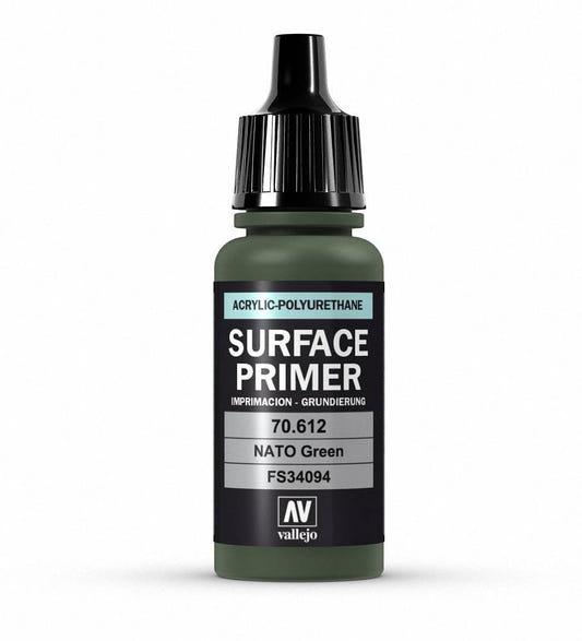 Vallejo Surface Primer Polyurethane - Primer Nato Green FS34094 17ml bottle