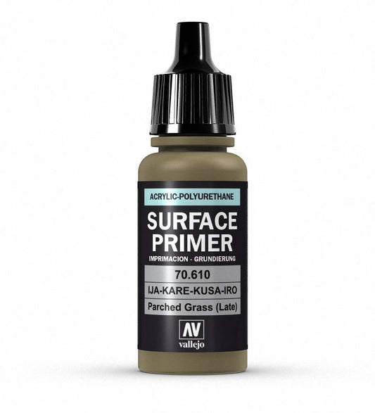 Vallejo Surface Primer Polyurethane - Primer Parched Grass (Late) 17ml bottle