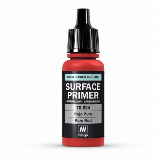 Vallejo Surface Primer Polyurethane - Primer Red 17ml bottle