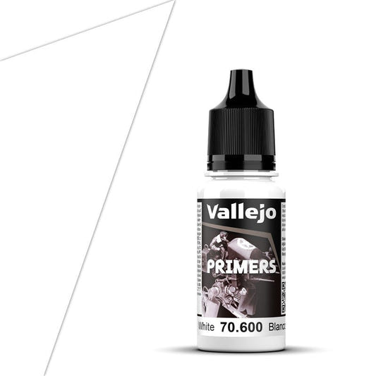 Vallejo Surface Primer Polyurethane Primer White (18ml) bottle