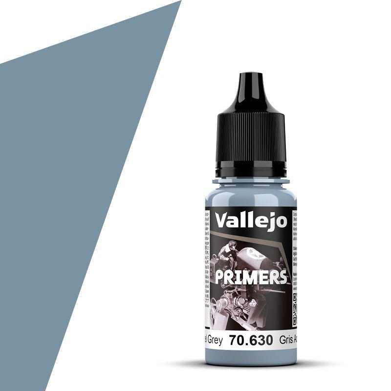 Vallejo Polyurethane Polyurethane Steel Grey (18ml) acrylic paint bottle