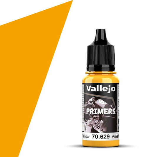 Vallejo Polyurethane Polyurethane Sun Yellow (18ml) acrylic paint bottle