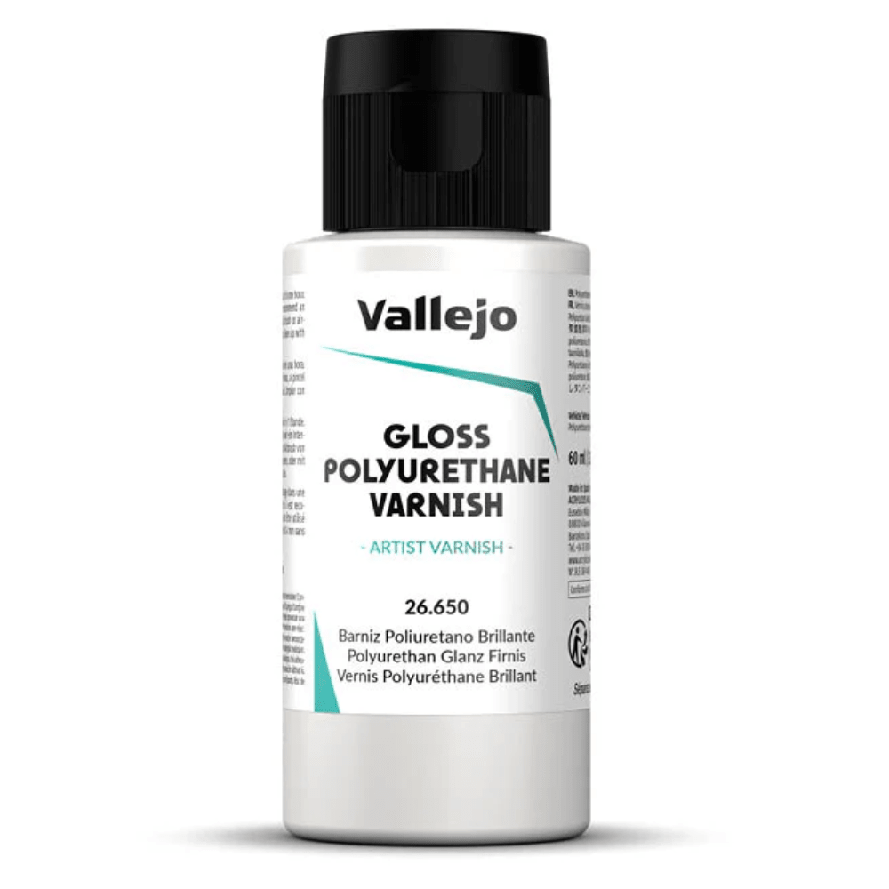 Vallejo Polyurethane - Varnish Gloss 60ml hobby bottle
