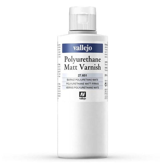 Vallejo Polyurethane - Varnish Matte 200ml hobby bottle