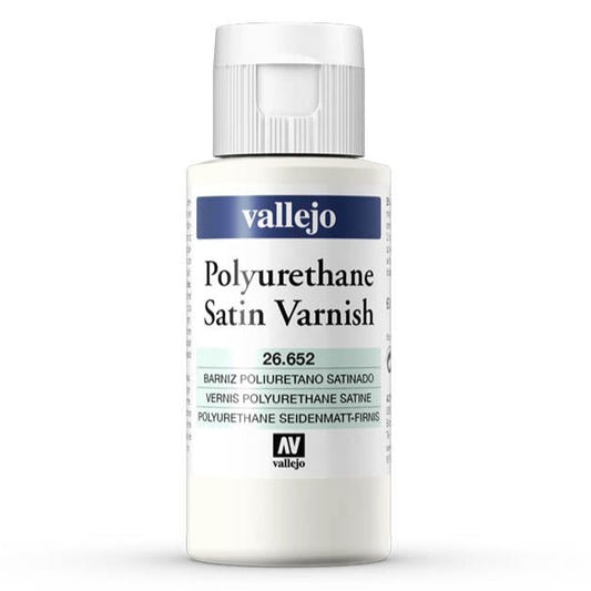 Vallejo Polyurethane - Varnish Satin 200ml hobby bottle