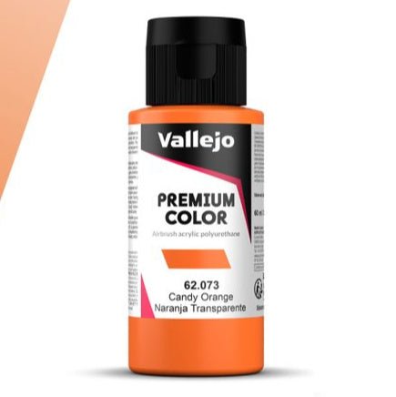 Vallejo Premium Color Premium Color 60ml – Candy Orange 60ml airbrush paint bottle